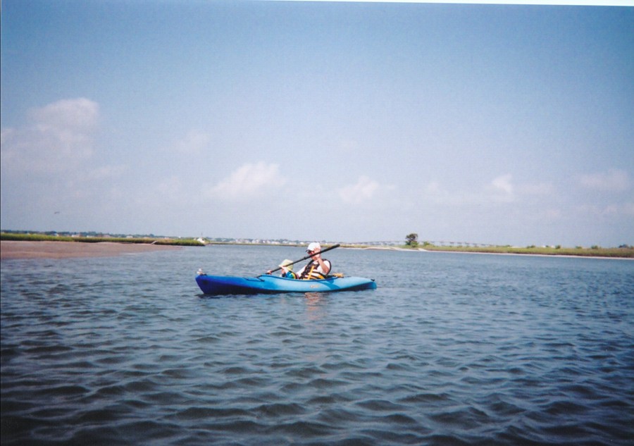 North Carolina kayaking at the beach.